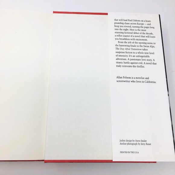 The Day After Tomorrow A Novel by Allan Folsom Hardback Hardbound Book - Picture 8 of 14